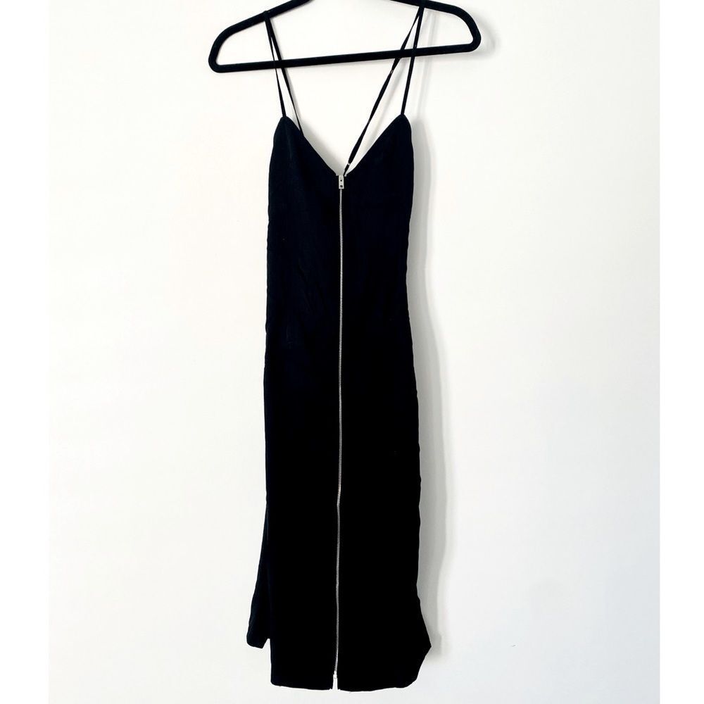 Rag & Bone Dress 6 Small Midi Black Tank Women Casual Summer Designer Sheath